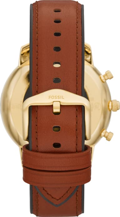 Fossil Neutra Hybrid HR älykello 45mm (kulta/ruskea)