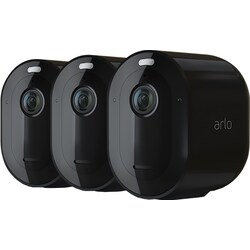 Arlo Pro 4 langaton 2K QHD turvakamera, 3 kpl musta)