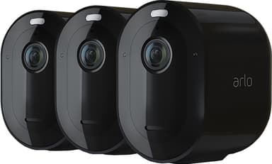 Arlo Pro 4 langaton 2K QHD turvakamera, 3 kpl musta)