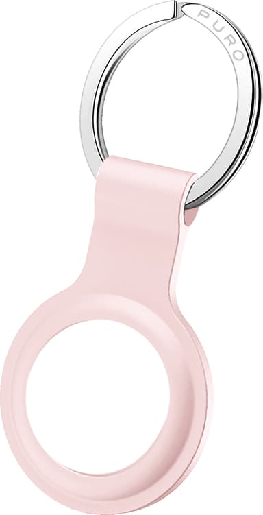 Puro Icon silikonipidike avaimenperällä seurantatunnisteelle (ruusu)