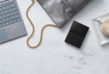 WD My Passport 2 TB kannettava kovalevy (musta)