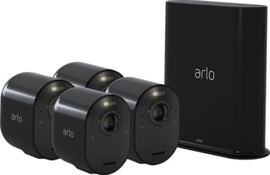Arlo Ultra 2 4K langaton kamerajärjestelmä (4 kpl, musta)
