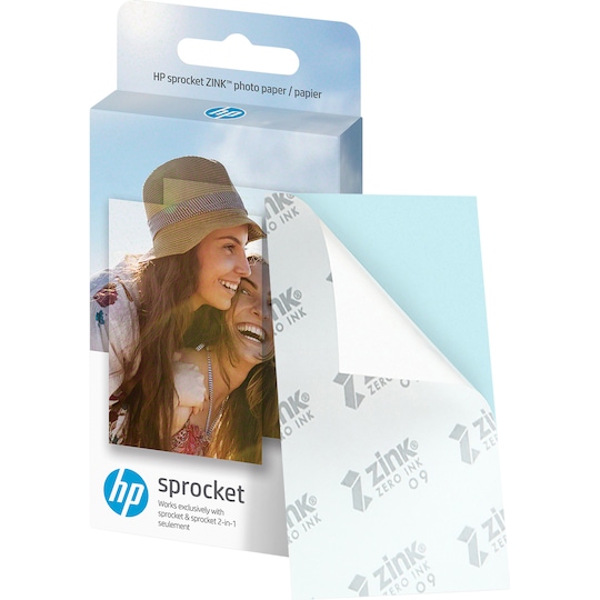 HP Paper Sprocket 2x3 valokuvapaperi (20 kpl)