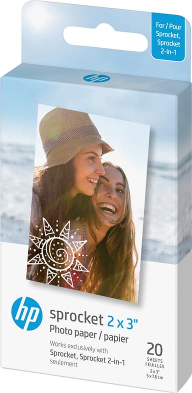 HP Paper Sprocket 2x3 valokuvapaperi (20 kpl)
