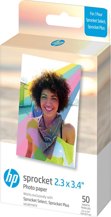 HP Sprocket Select / Plus -valokuvapaperi 2.3 X 3.4" (50 kpl)