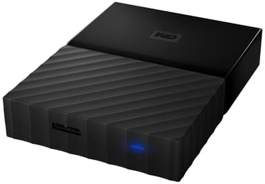 WD My Passport kannettava PS4 kovalevy (musta, 2 TB)
