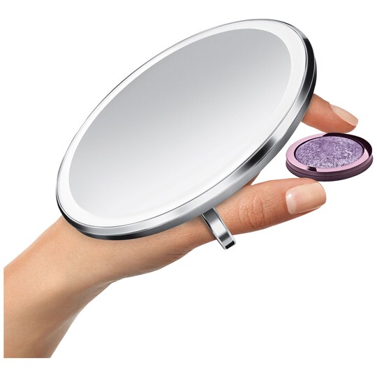 Simplehuman Sensor kompakti älykäs meikkipeili (harjattu teräs)