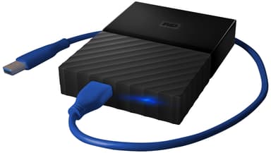 WD My Passport kannettava PS4 kovalevy (musta, 2 TB)