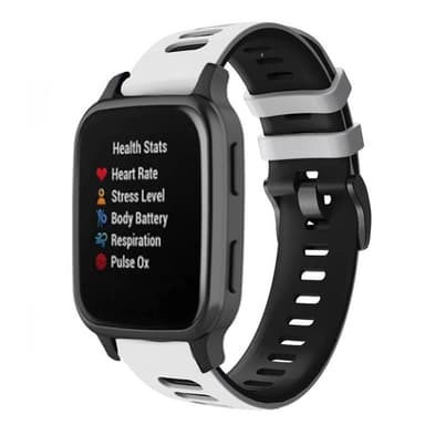 Twin Sport Rannekoru Armband Garmin Venu Sq - Valkoinen/musta
