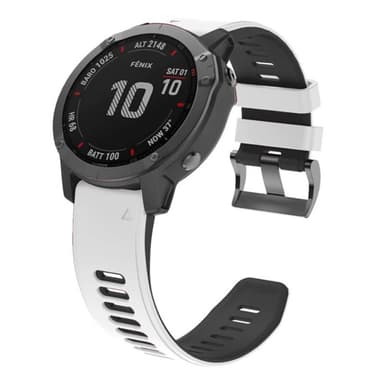 Twin Sport Rannekoru Garmin Fenix 6X Pro - Valkoinen/musta