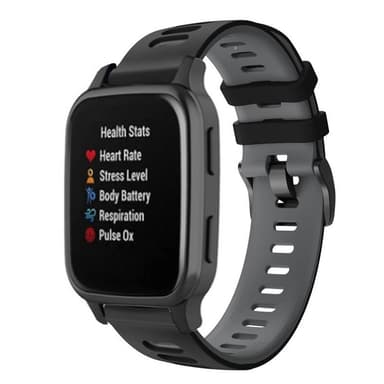 Twin Sport Rannekoru Armband Garmin Venu Sq - Musta/harmaa