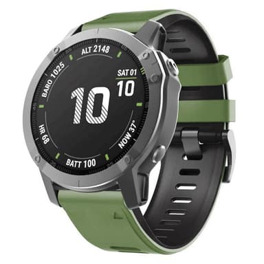 Twin Sport Rannekoru Garmin Fenix 6X - Valkoinen/musta