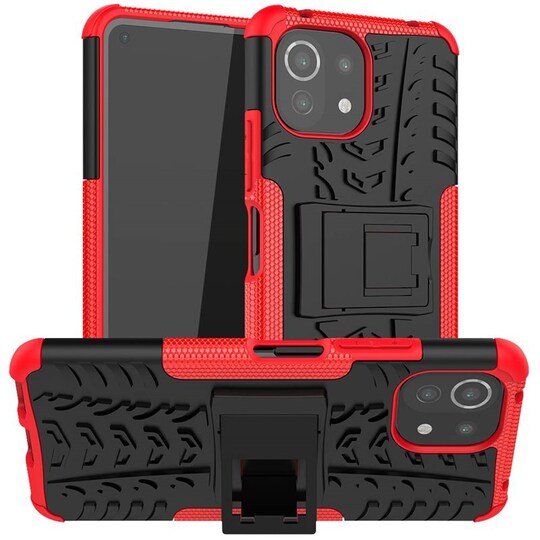 Iskunkestävä Suojakuori Xiaomi Mi 11 Lite  - punainen