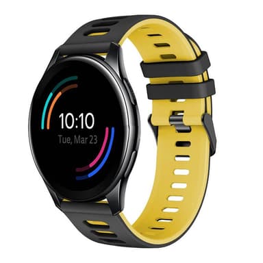 Twin Sport Rannekoru OnePlus Watch 46mm - Musta/keltainen
