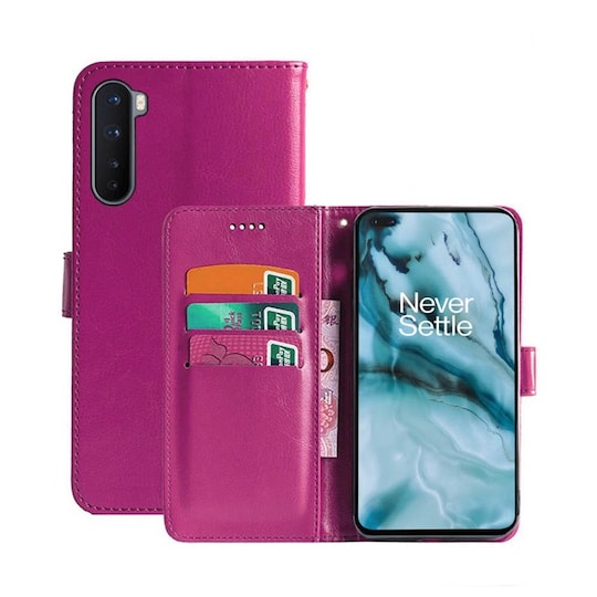 Lompakkokotelo 3-kortti OnePlus Nord  - pinkki