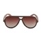 Ympäristöystävälliset puiset aurinkolasit Aviator Dark Brown