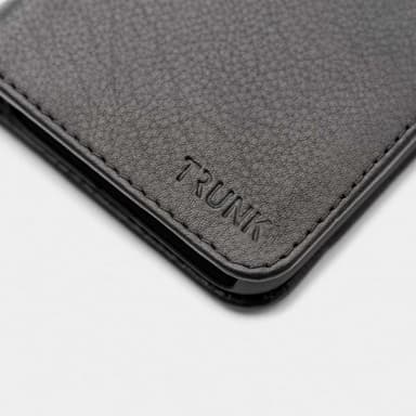 Trunk iPhone 12/iPhone 12 Pro Kotelo Leather Wallet Irrotettava Kuori Musta