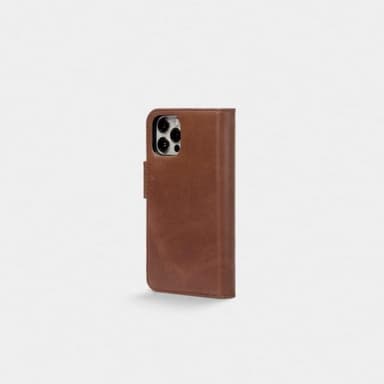 Trunk iPhone 12 Pro Max Kotelo Leather Wallet Irrotettava Kuori Ruskea
