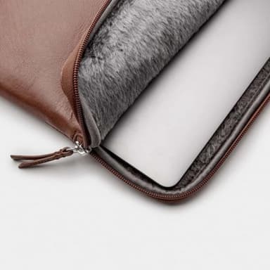 Trunk 13"" Macbook Leather Sleeve Ruskea