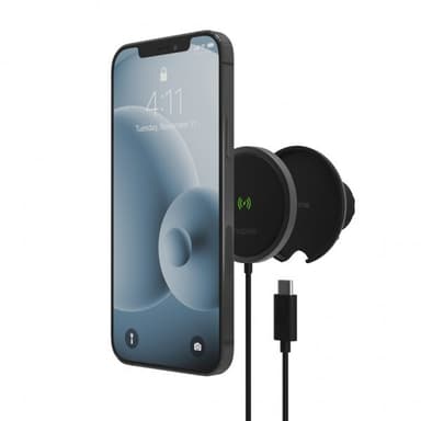Mophie Autoteline Snap+ Wireless Vent Mount MagSafe Musta