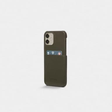 Trunk iPhone 12/iPhone 12 Pro Kuori Leather Backcover Vihreä