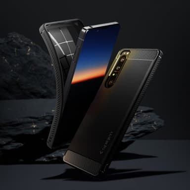Spigen Sony Xperia 1 III Kuori Rugged Armor Matte Black