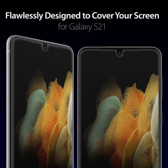 Samsung Galaxy S21 Näytönsuoja Dome Glass 2 kpl