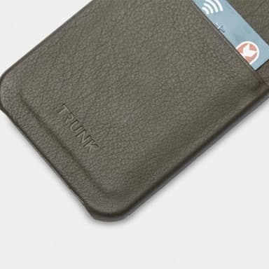 Trunk iPhone 12/iPhone 12 Pro Kuori Leather Backcover Vihreä