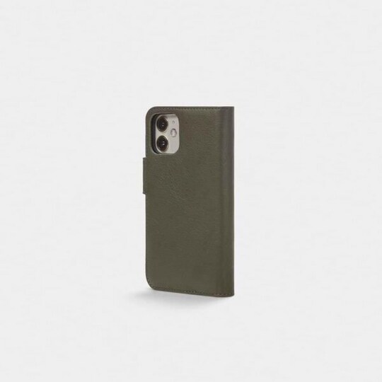iPhone 12 Mini Kotelo Leather Wallet Irrotettava Kuori Vihreä