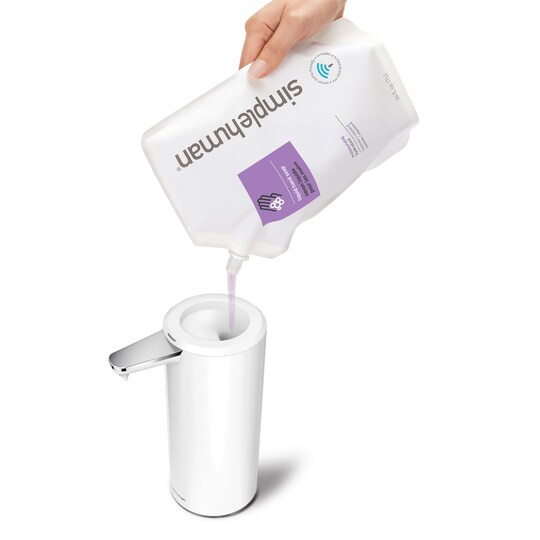 Simplehuman saippuapumppu sensorilla (valkoinen)