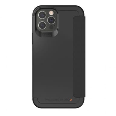Gear4 iPhone 12/iPhone 12 Pro Kotelo Wembley Flip Musta