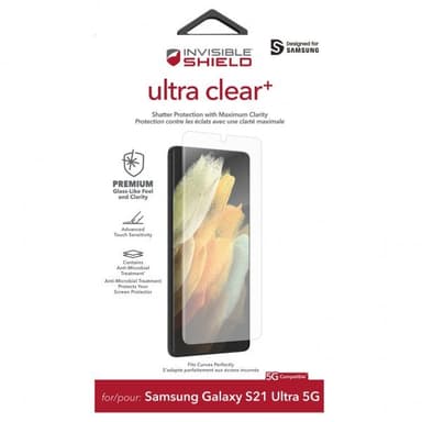 ZAGG InvisibleShield Samsung Galaxy S21 Ultra Näytönsuoja Ultra Clear+