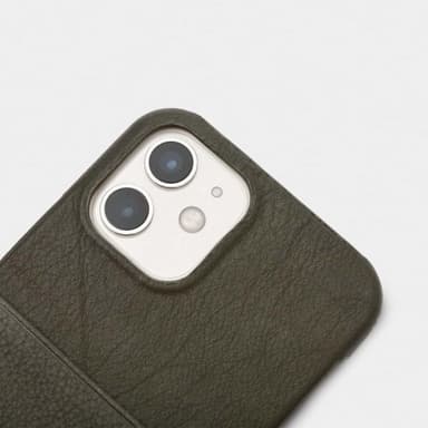 Trunk iPhone 12/iPhone 12 Pro Kuori Leather Backcover Vihreä