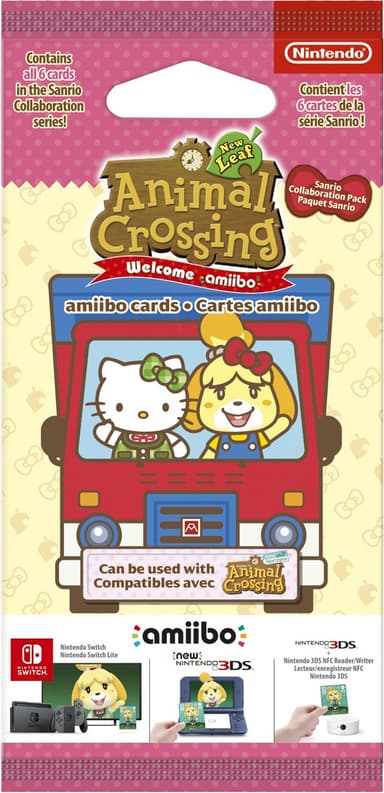 Nintendo Amiibo Animal Crossing Sanrio Collaboration Pack amiibokortit