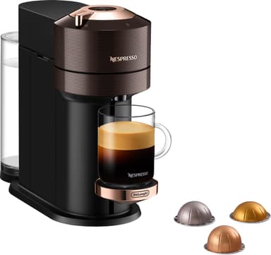 NESPRESSO® Vertuo Next kapselikeitin, DeLonghi ENV120 (musta/ruskea)