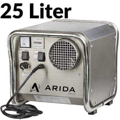 Arida Pro S25 kiinteä sorptiokuivain ulkoisella hygrostaatilla