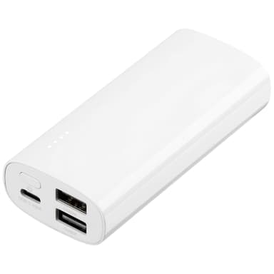 Sandstrøm 6700 mAh varavirtalähde (valkoinen)