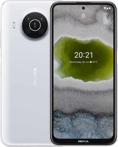 Nokia X10 – 5G älypuhelin 6/64GB (valkoinen)