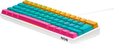 NOS C-450 Mini PRO RGB pelinäppäimistö (Jolly Roger)