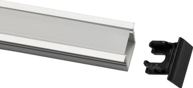 Loox5 alumiinikiskon päädyt, 17 mm (musta)