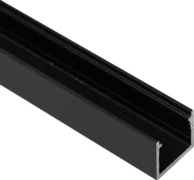 Loox5 LED valonauhan alumiinikisko pinta-asennukseen, 13 mm (musta)