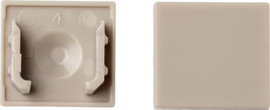Loox5 alumiinikiskon päädyt pinta-asennuksiin, 13 mm (teräs)