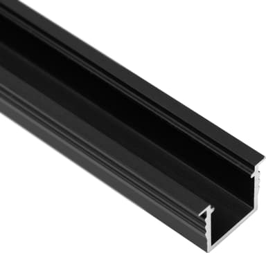 Loox5 LED valonauhan alumiinikisko uppoasennuksiin, 17 mm (musta)