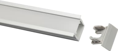 Loox5 alumiinikiskon päädyt uppoasennuksiin, 17 mm (hopea)