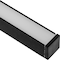 Loox5 alumiinikiskon päädyt pinta-asennuksiin, 13 mm (musta)