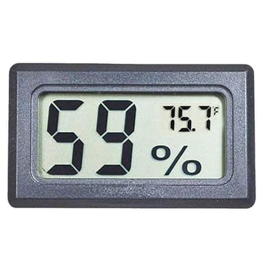 Mini LCD-kosteusmittari / lämpömittari harmaa