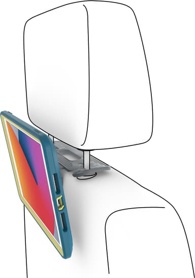 Otterbox EasyGrip antimikrobinen iPad 10.2 suojakuori lapsille (sin.)