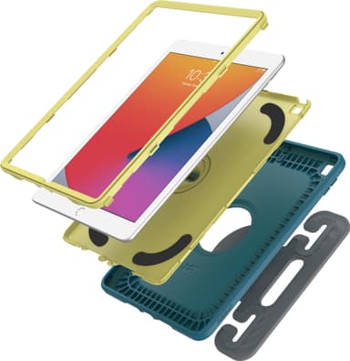 Otterbox EasyGrip antimikrobinen iPad 10.2 suojakuori lapsille (sin.)