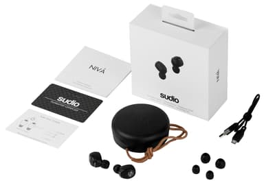 Sudio NIVÅ täysin langattomat in-ear kuulokkeet (musta)
