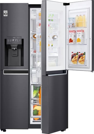 LG side by side jääkaappipakastin GSJ961MCCZ (musta)